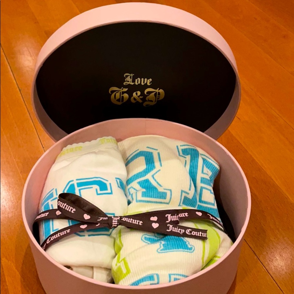 BNIB Juicy Couture tank & boy short set size P